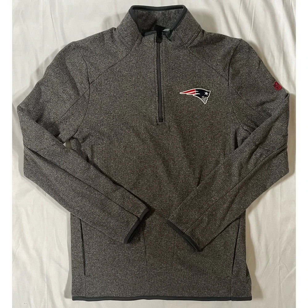 NFL Team Apparel NE Patriots Youth 1/4 Zip Pullover Sz X-Large‎ Team Gear
